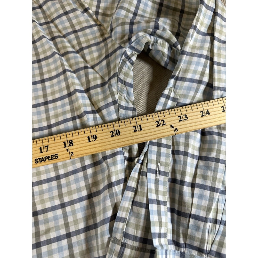 Peter Millar Shirt Adult Medium Green Gingham Plaid Button Down Quality Mens - Picture 10 of 12